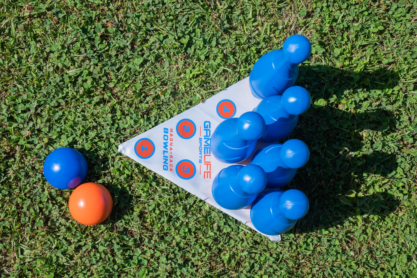 Educational Toys: Toy bowling set for kids with magnetic pins help in developing gross motor skills, spatial awareness, hand-eye coordination and balance. The pins fall when hit, not blown over by the wind.  Suitable for indoor and outdoor play, lawn bowling, backyard games, birthday parties, and kids games. This is an excellent choice for early childhood education programs, festivals, and birthday gifts.  